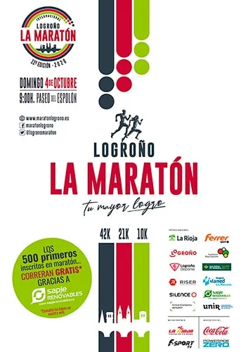 Cartel Media Maratón de Logroño