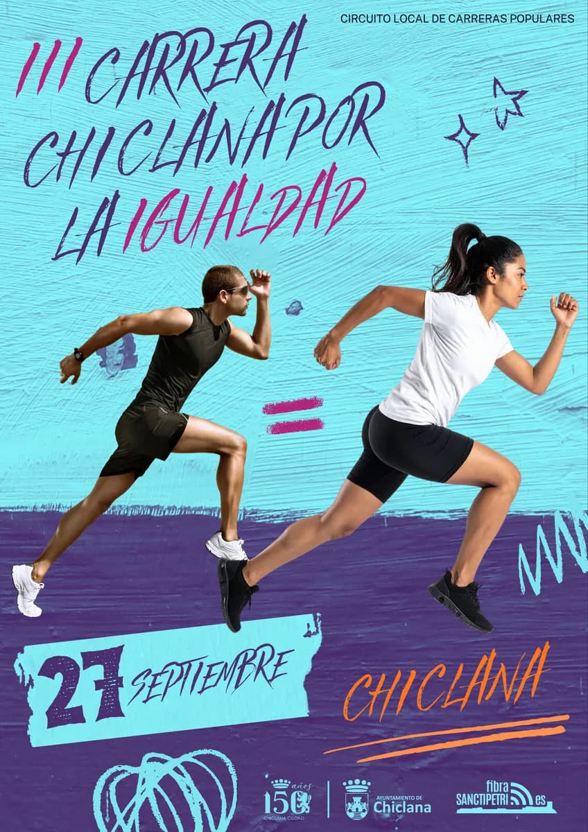 Cartel III Carrera Chiclana por la Igualdad