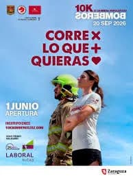 Cartel XI 10K Bomberos Zaragoza
