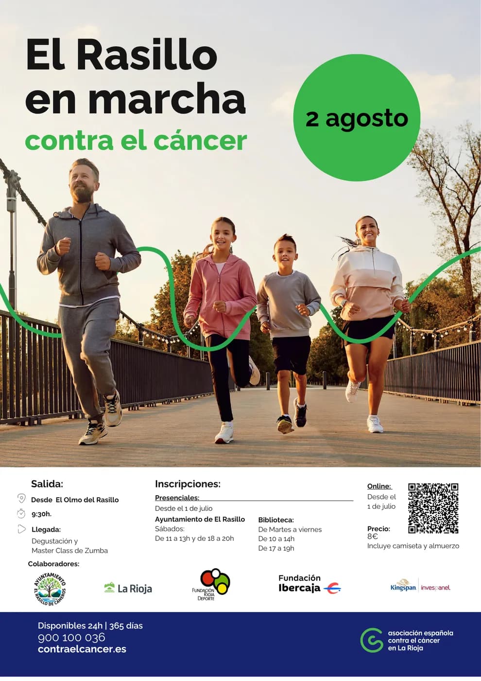 Cartel El Rasillo en Marcha contra el Cáncer
