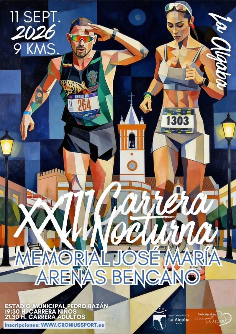 Cartel XXIII Carrera Nocturna de La Algaba