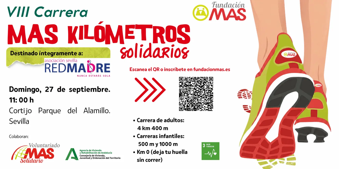 Cartel VIII Carrera MAS Kilómetros Solidarios