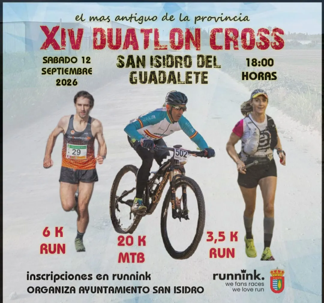 Cartel XIV Duatlón Cross San Isidro del Guadalete