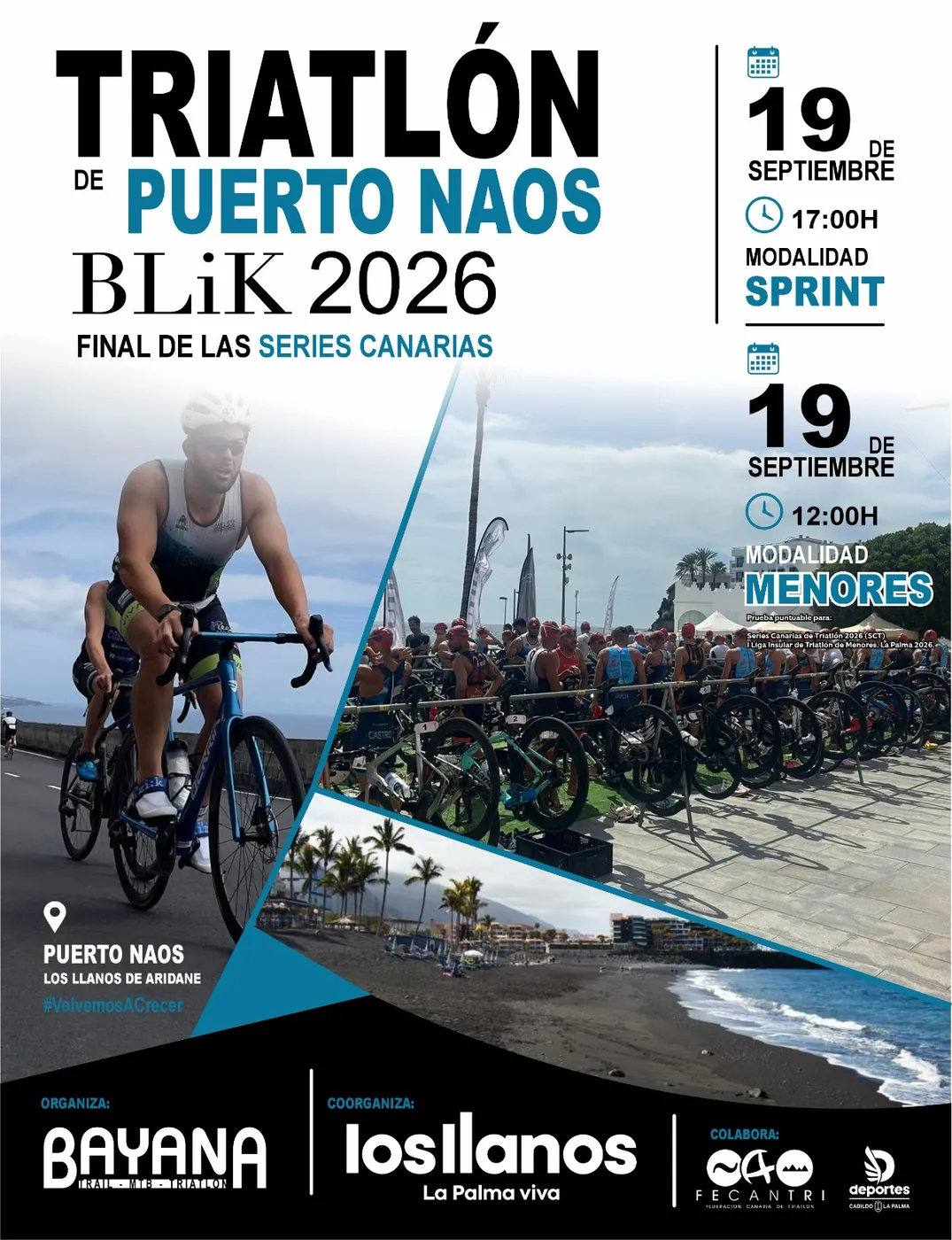 Cartel Triatlón Puerto Naos 2026