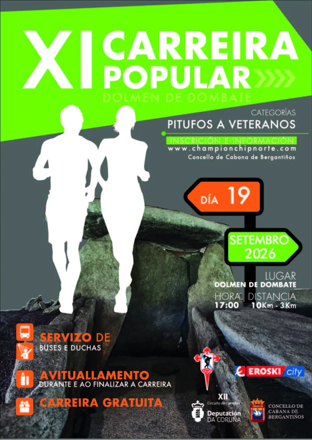 Cartel XI Carreira Popular Dolmen de Dombate