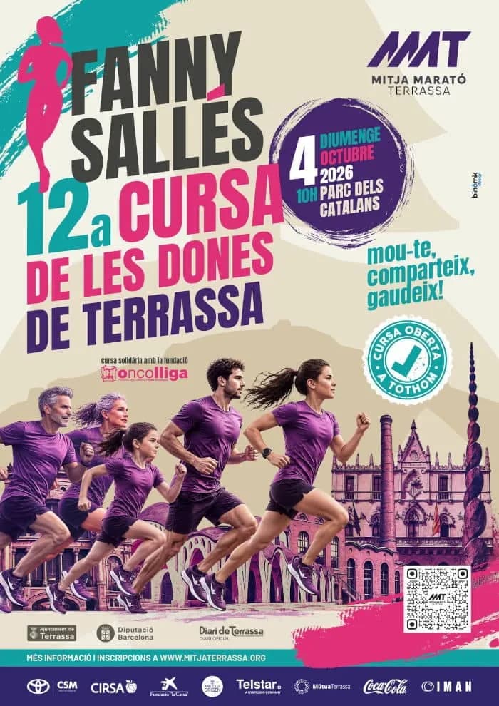 Cartel XII Cursa Fanny Sallés - Cursa de la Dona Terrassa