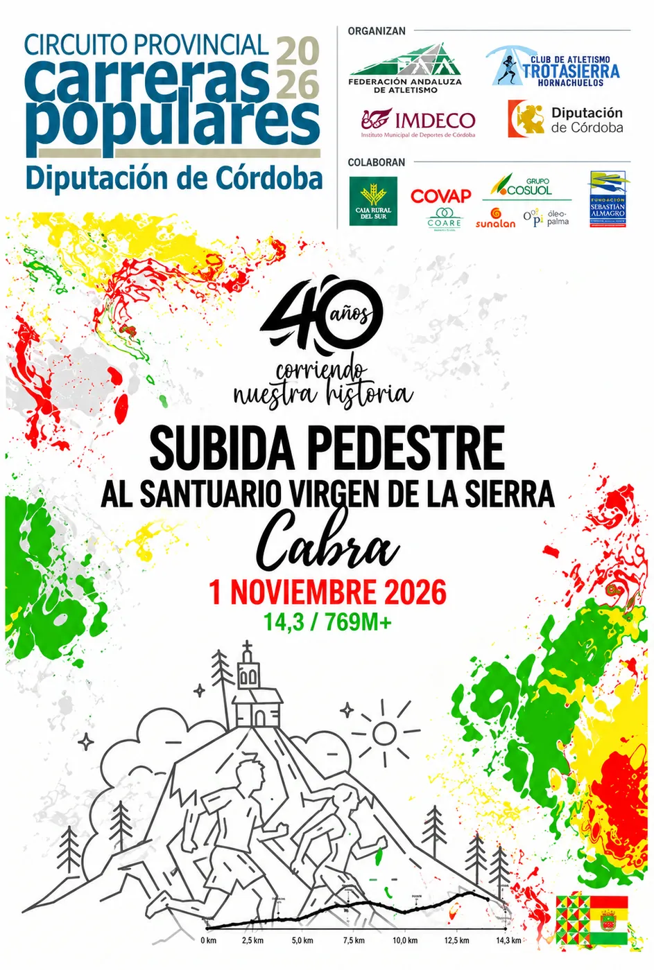 Cartel XL Subida Pedestre al Santuario Virgen de la Sierra