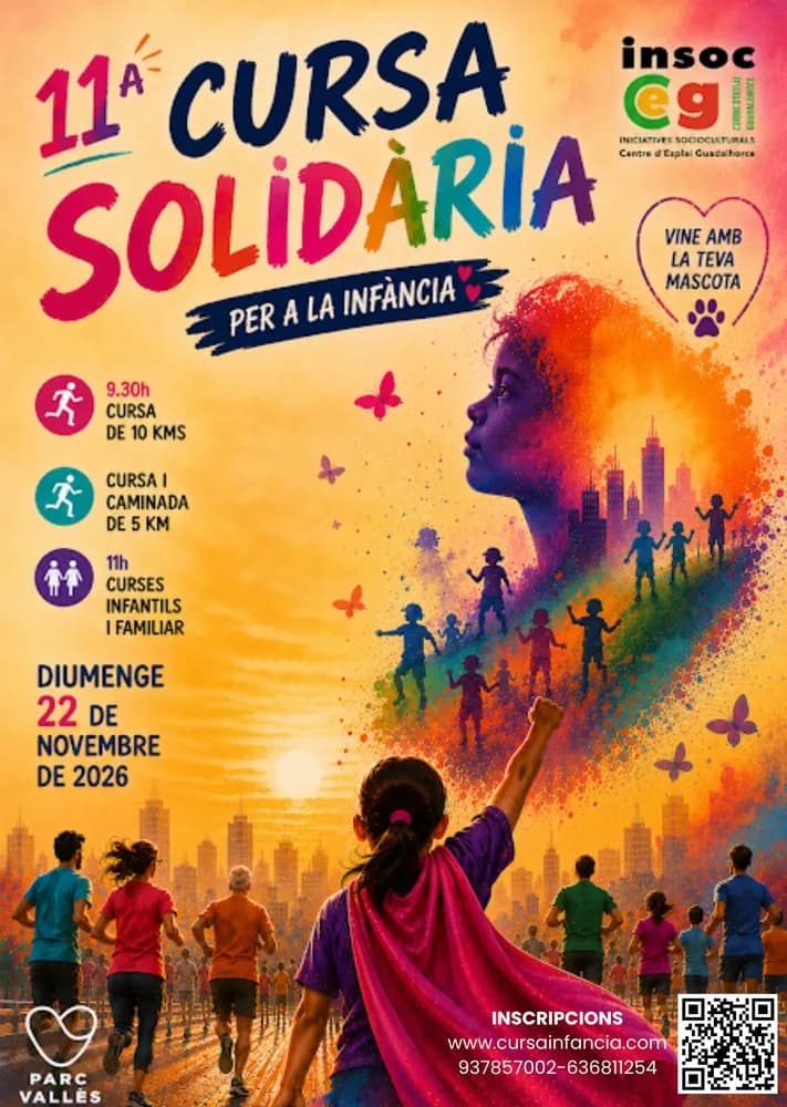 Cartel XI Cursa Solidària per a la Infància 10K