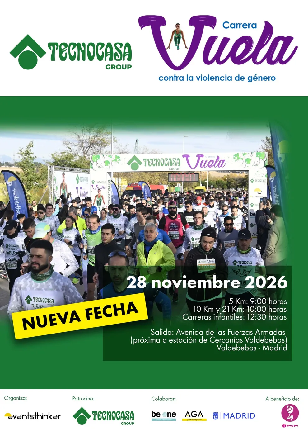 Cartel X Carrera Tecnocasa Vuela contra la Violencia de Género - 10K