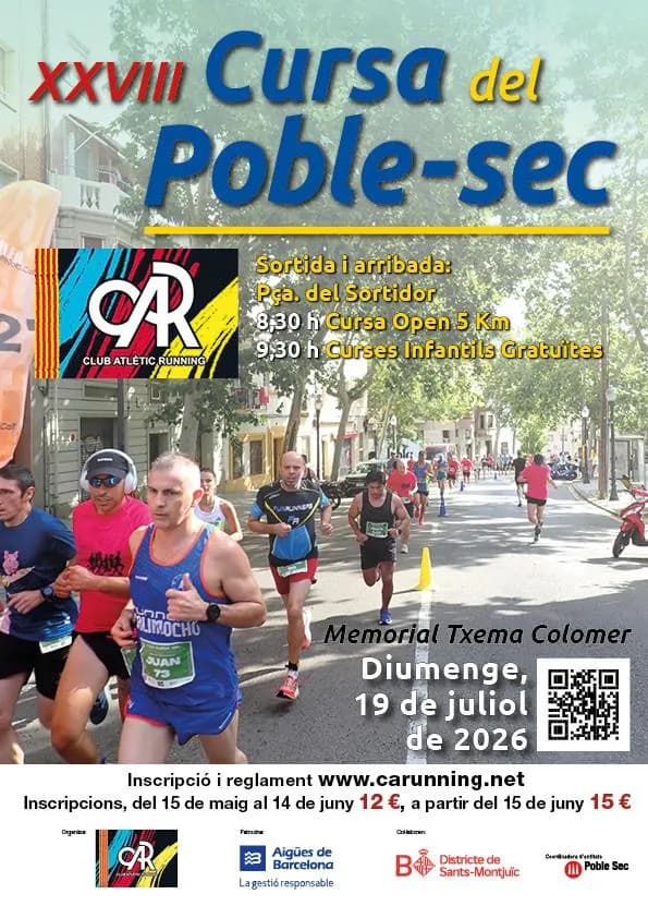 Cartel Cursa Popular del Poble Sec