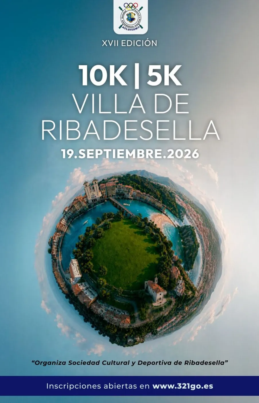 Cartel XVII 10Km / 5Km Villa de Ribadesella