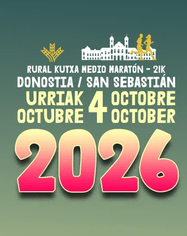 Cartel Medio Maratón de San Sebastián Rural Kutxa