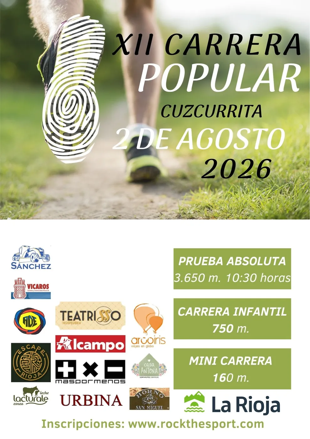 Cartel XII Carrera Popular Subida al Bolo