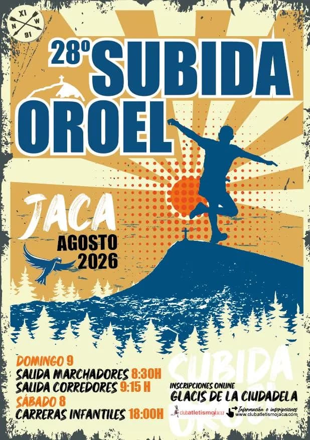 Cartel XXVIII Carrera Vertical Subida a Oroel