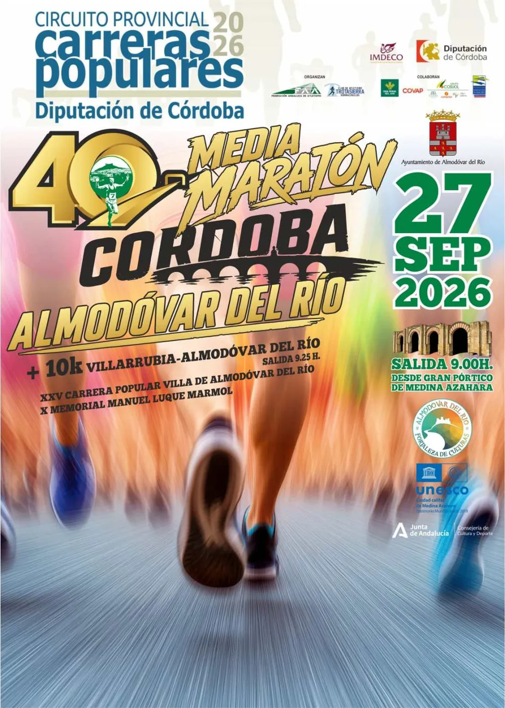 Cartel XL Media Maratón Córdoba-Almodóvar del Río
