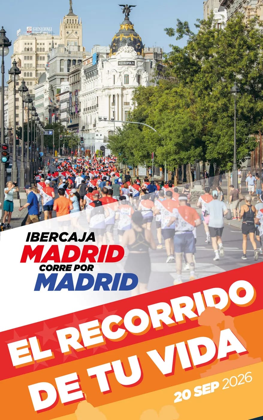 Cartel Ibercaja Madrid Corre por Madrid