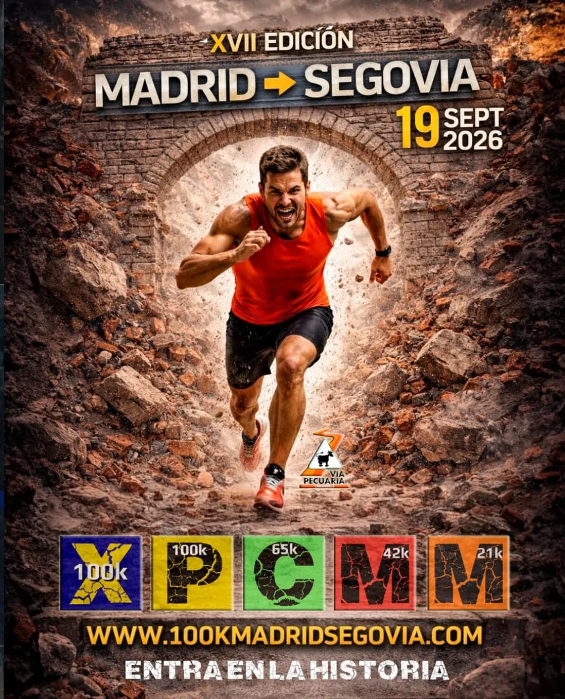 Cartel 100K Madrid-Segovia