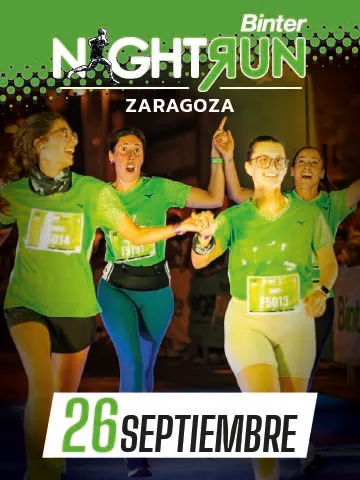 Cartel 5ª Binter NightRun Zaragoza