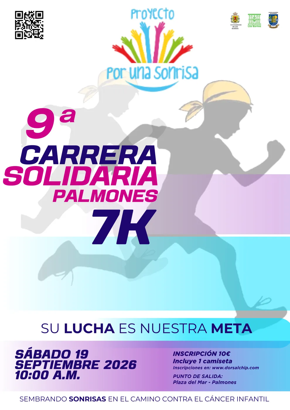 Cartel IX Carrera Solidaria Palmones por una Sonrisa