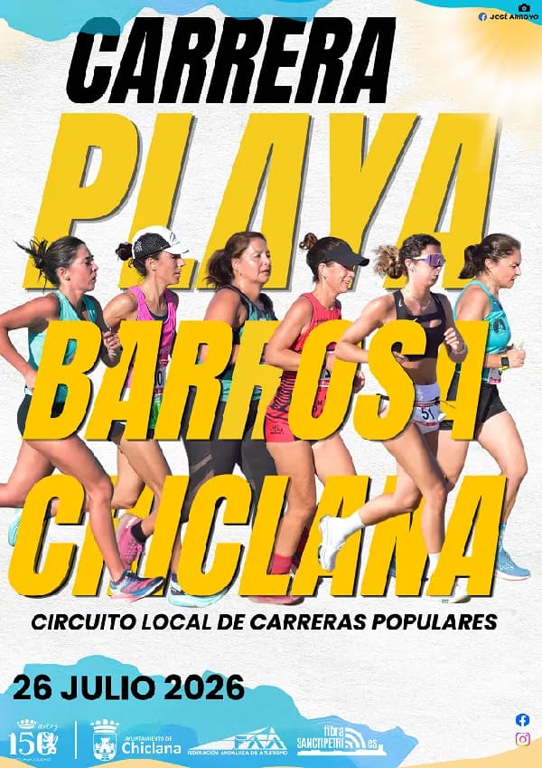 Cartel XXIV Carrera Popular Playa de la Barrosa