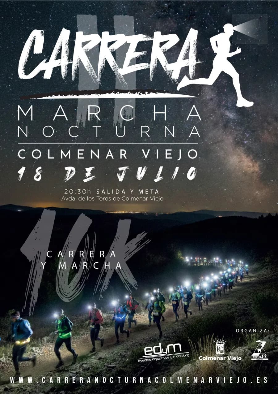 Cartel Carrera Nocturna de Colmenar Viejo