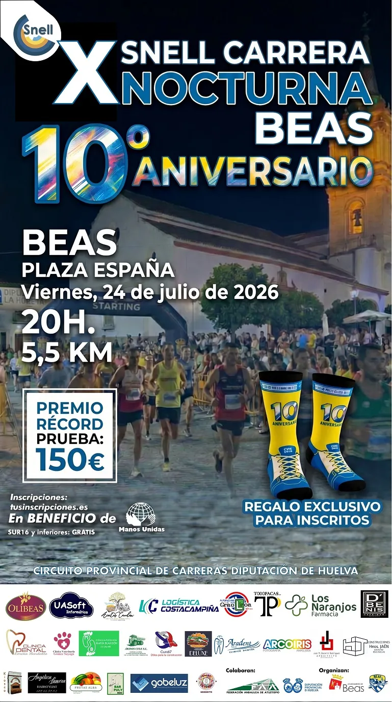 Cartel X Carrera Nocturna de Beas
