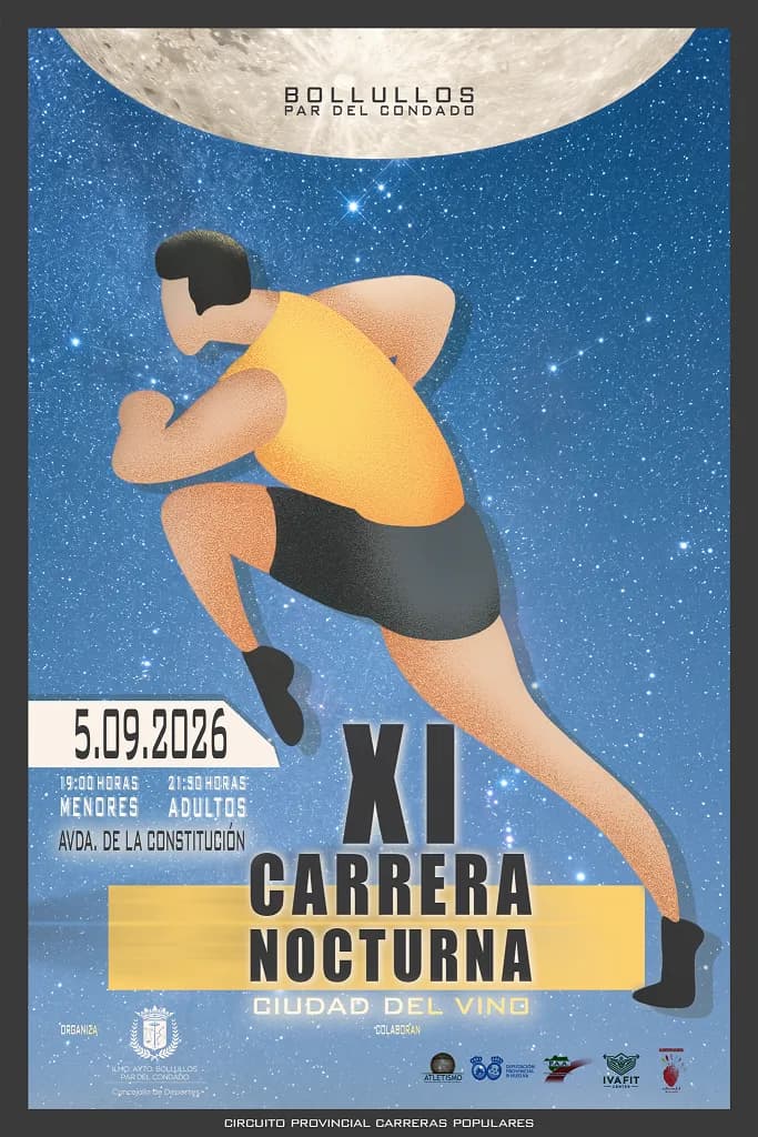 Cartel XI Carrera Nocturna Ciudad del Vino