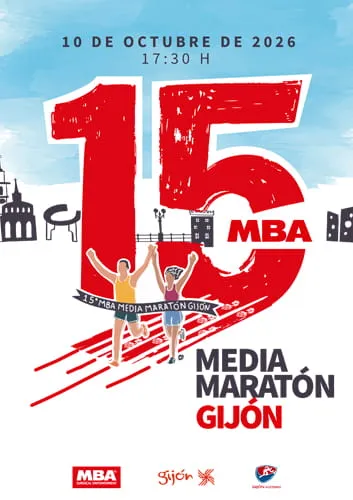 Photo: runea.es Cartel Media Maratón Gijón - Villa de Jovellanos